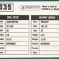 Panini Sticker Jones / Pejic Wrexham No.535
