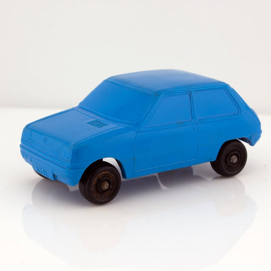 Plasto No 1902 Renault 5 TL Vintage Blue Vinyl Plastic Model Made in Finland