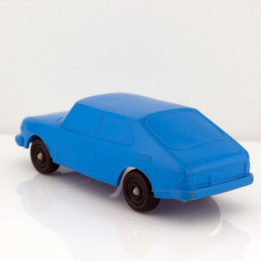 Plasto No 1903 SAAB 99 Vintage Blue Vinyl Plastic Model Made in Finland