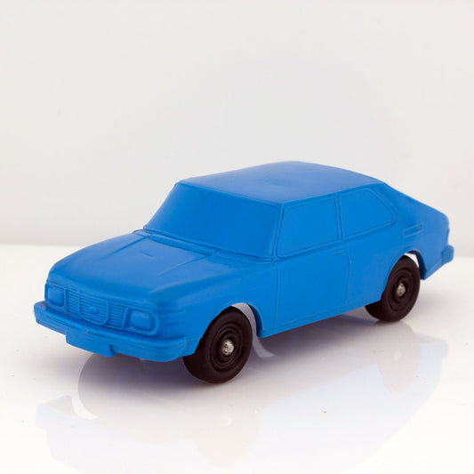 Plasto No 1903 SAAB 99 Vintage Blue Vinyl Plastic Model Made in Finland