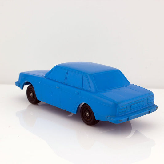 Plasto No 1904 Volvo 244 DL Vintage Blue Vinyl Plastic Model Made in Finland
