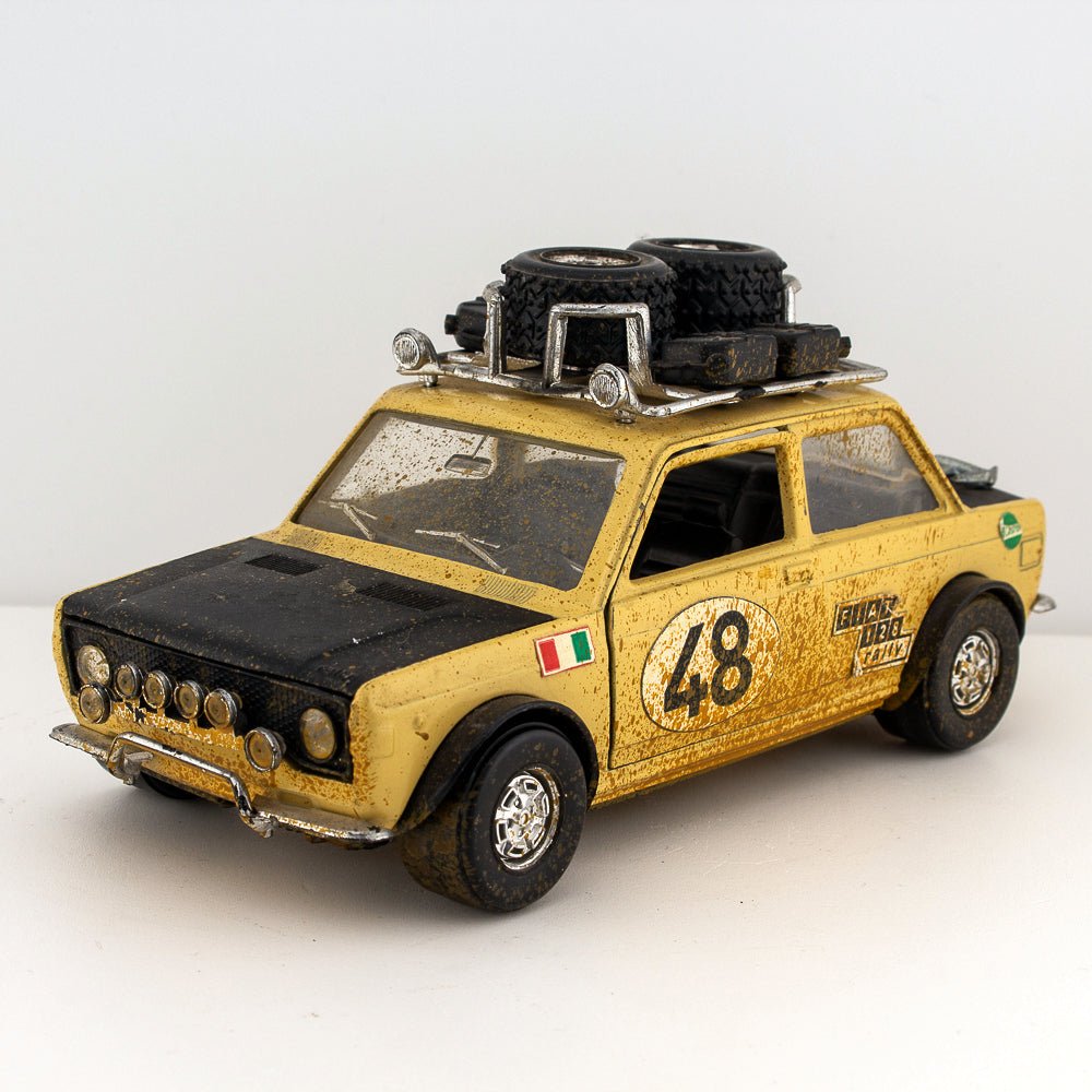 Polistil S7 Fiat 128, East African Safari Rally Car, 1:25 Scale, Near Mint