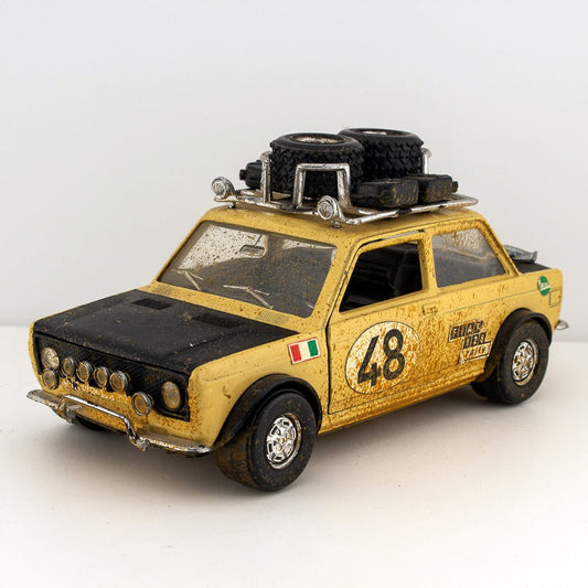 Polistil S7 Fiat 128, East African Safari Rally Car, 1:25 Scale, Near Mint
