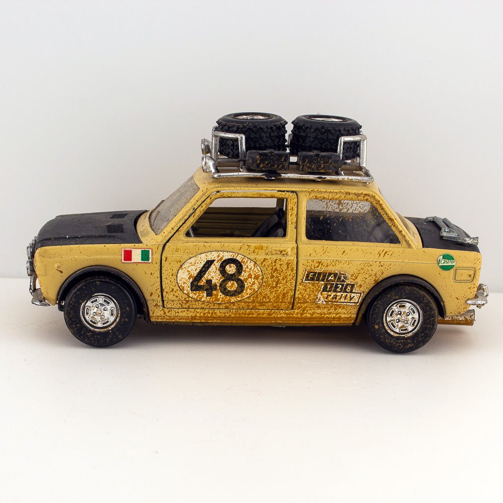 Polistil S7 Fiat 128, East African Safari Rally Car, 1:25 Scale, Near Mint