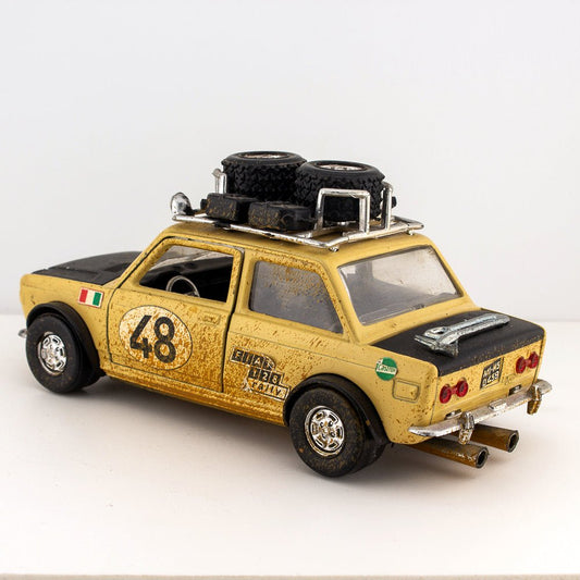 Polistil S7 Fiat 128, East African Safari Rally Car, 1:25 Scale, Near Mint
