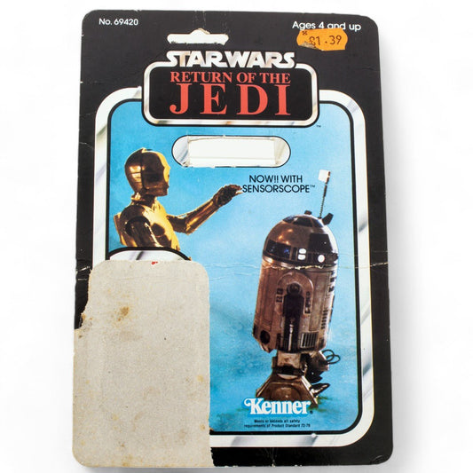 R2 - D2 SENSORSCOPE KENNER ROTJ 65B CARDBACK VINTAGE STAR WARS GOOD - DT Collectable Toys