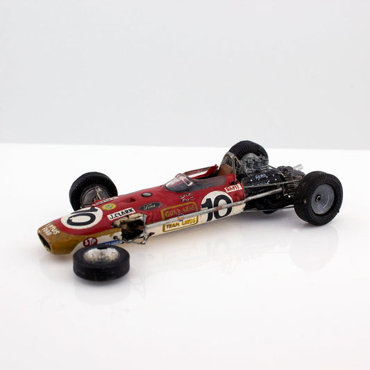 Scratch Built(?) 1:43 Scale Graham Hill Lotus 49 Grand Prix Racing Car Needs TLC