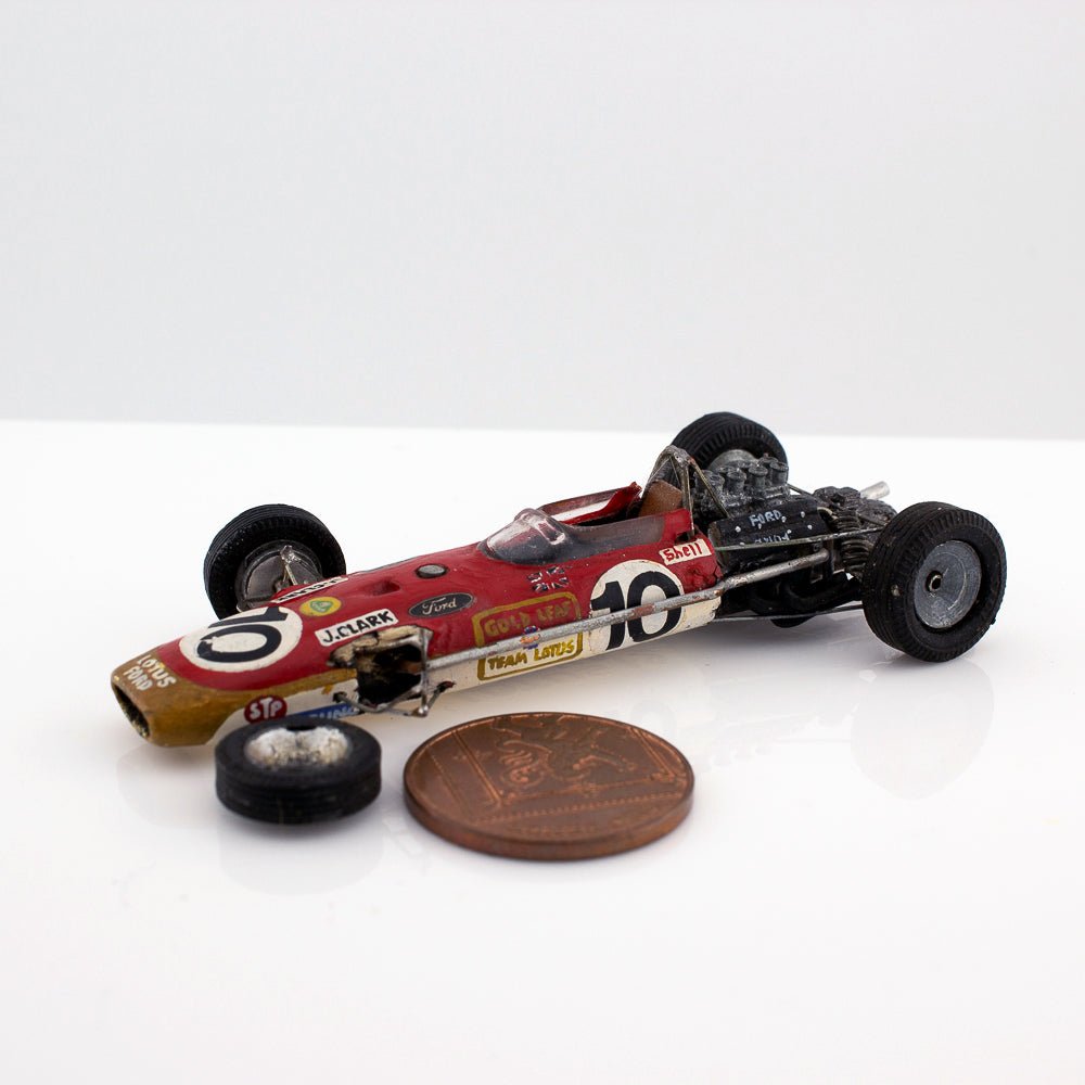 Scratch Built(?) 1:43 Scale Graham Hill Lotus 49 Grand Prix Racing Car Needs TLC