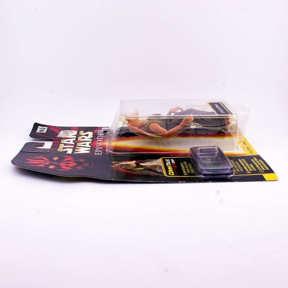 Star Wars Episode 1 Jar Jar Binks Action Figure & Comm Talk Chip Unopened