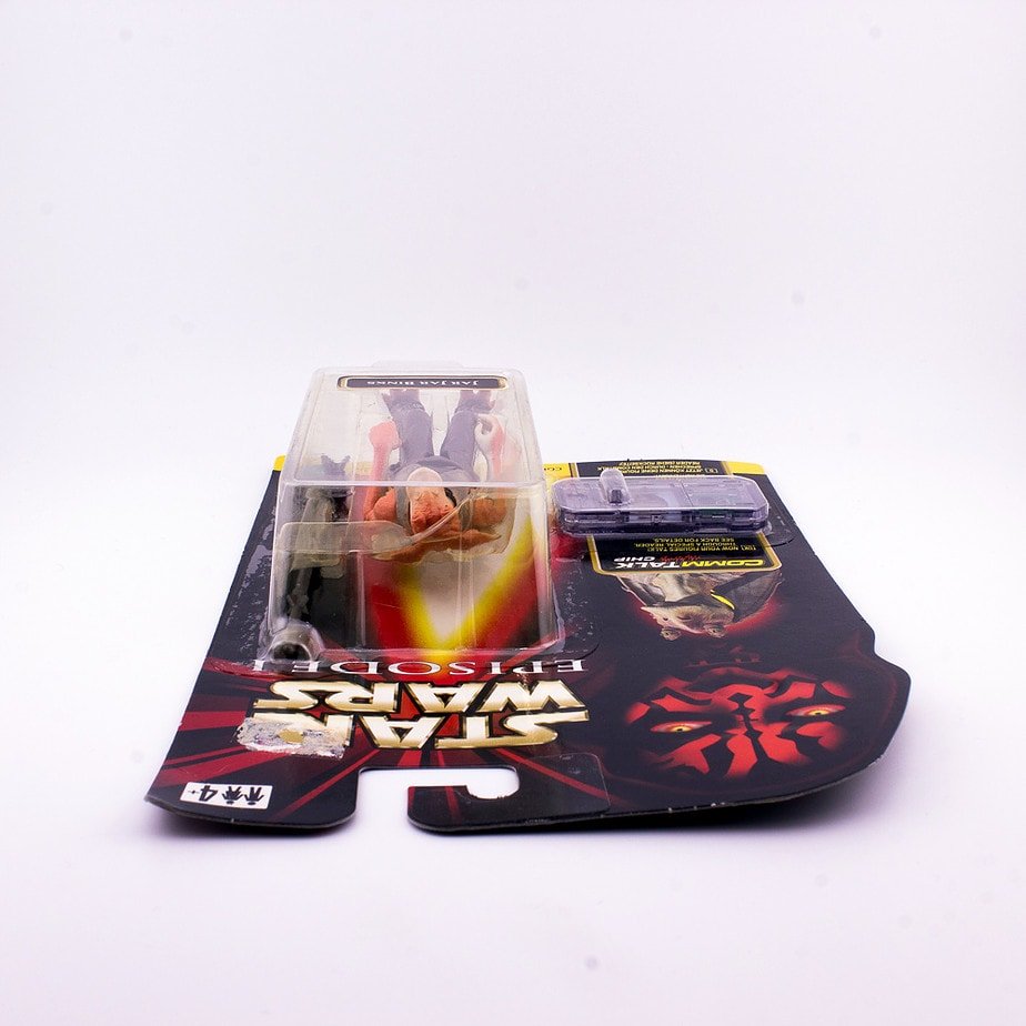 Star Wars Episode 1 Jar Jar Binks Action Figure & Comm Talk Chip Unopened