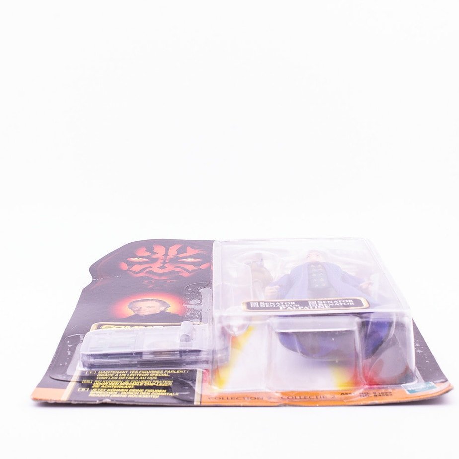 Star Wars Episode 1 Senator Palpatine Action Figure & Comm Talk Chip Unopened