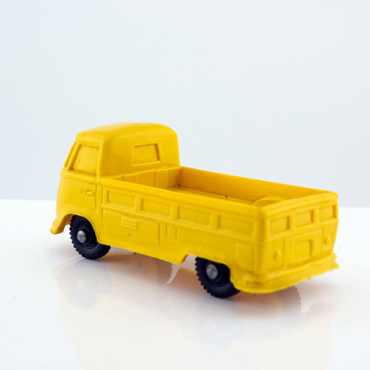 Tomte Laerdal Norway, 1 Volkswagen Pick Up 1962 Vintage Yellow Vinyl Model