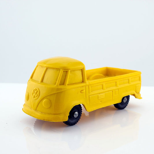 Tomte Laerdal Norway, 1 Volkswagen Pick Up 1962 Vintage Yellow Vinyl Model