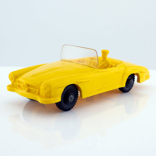 Tomte Laerdal Norway, 11 Mercedes - Benz 190 SL 1962 Vintage Yellow Vinyl Model