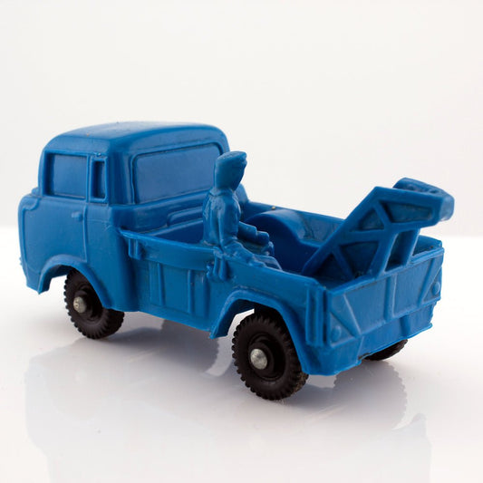 Tomte Laerdal Norway, 17 Jeep Service 1963 Vintage Blue Vinyl Plastic Model
