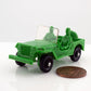 Tomte Laerdal Norway, 2 Jeep Willys 1962 Vintage Green Vinyl Plastic Model