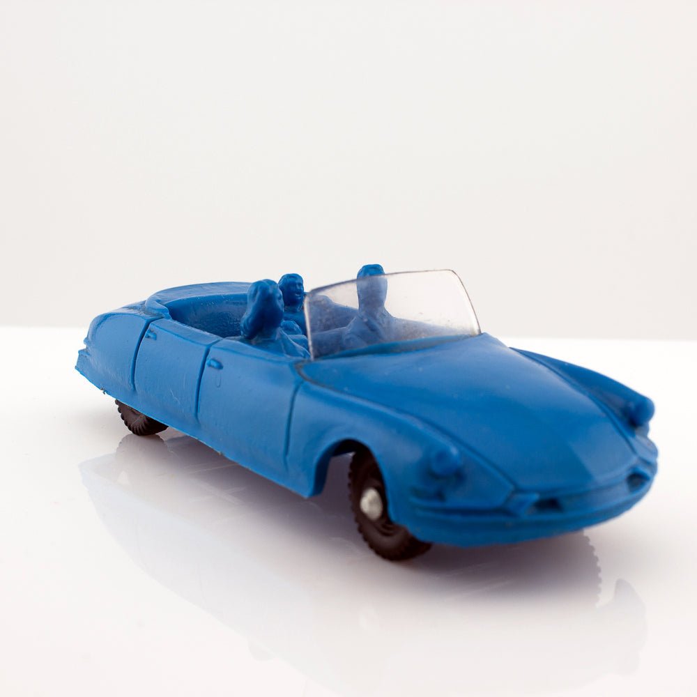 Tomte Laerdal Norway, 21 Citroen DS 1966 Vintage Blue Vinyl Plastic Model Diecast Vehicle Picture 5