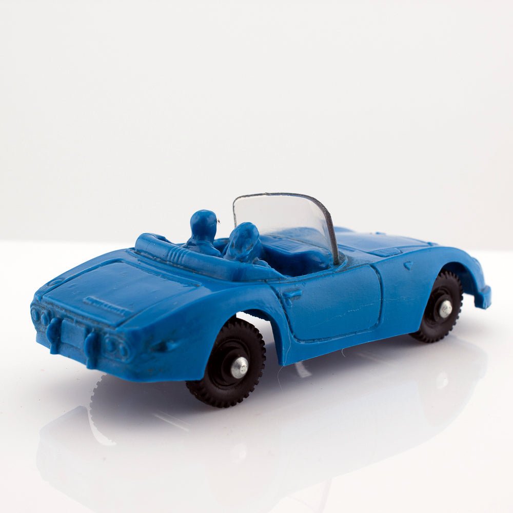 Tomte Laerdal Norway, 24 Toyota 2000 1969 Vintage Blue Vinyl Plastic Model