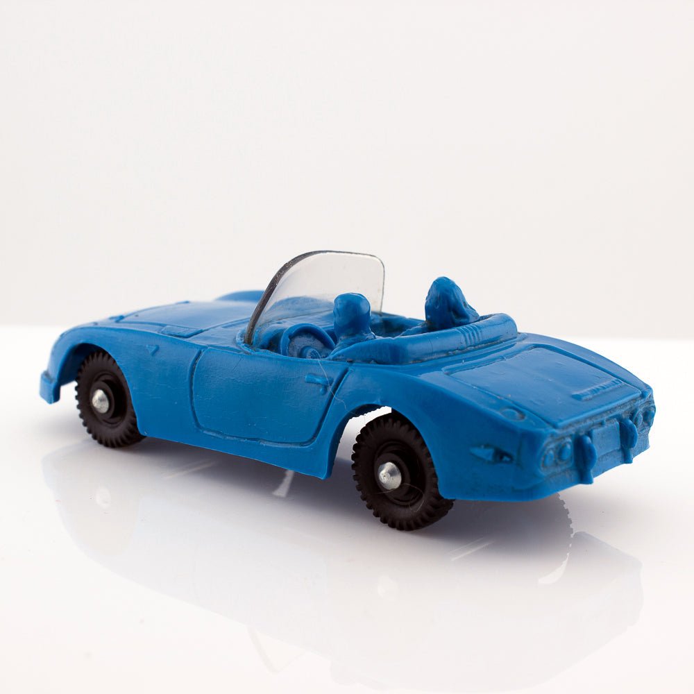 Tomte Laerdal Norway, 24 Toyota 2000 1969 Vintage Blue Vinyl Plastic Model