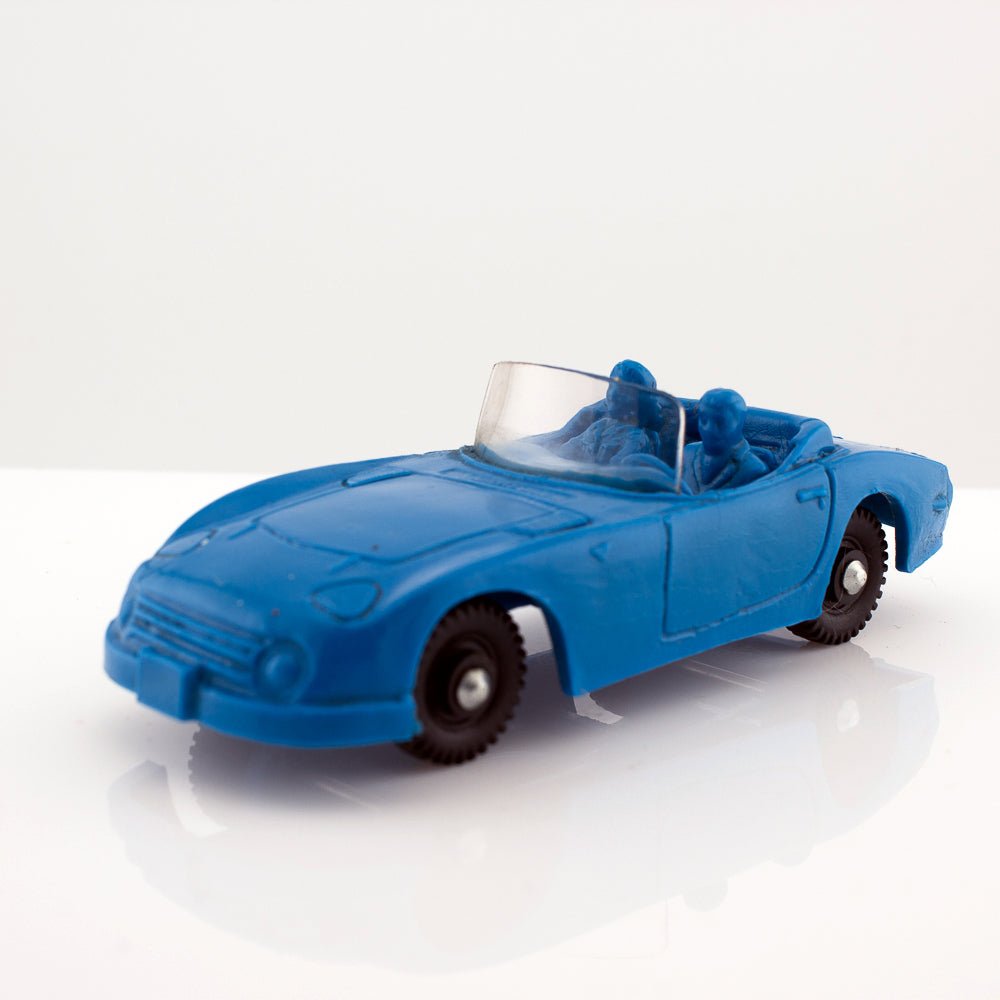 Tomte Laerdal Norway, 24 Toyota 2000 1969 Vintage Blue Vinyl Plastic Model