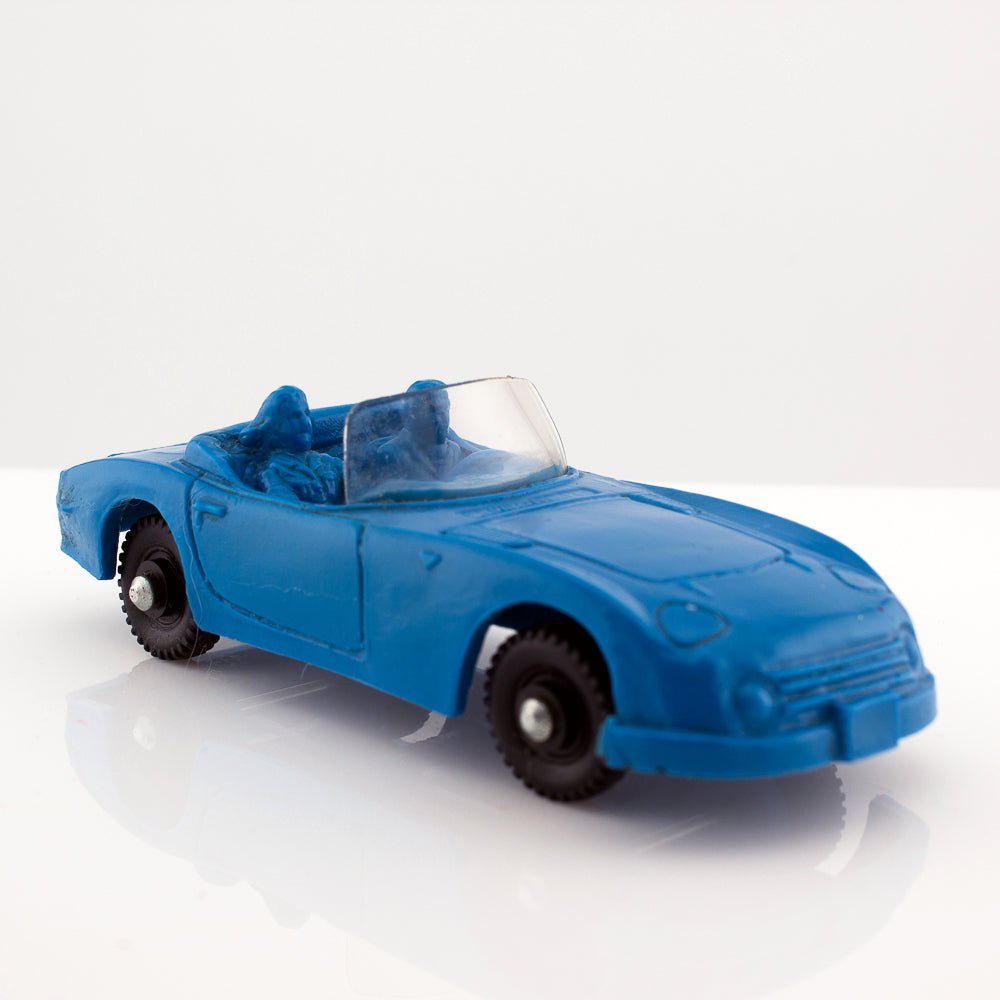 Tomte Laerdal Norway, 24 Toyota 2000 1969 Vintage Blue Vinyl Plastic Model