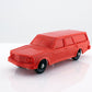 Tomte Laerdal Norway, 27 Volvo 145 1973 Vintage Red Vinyl Plastic Model