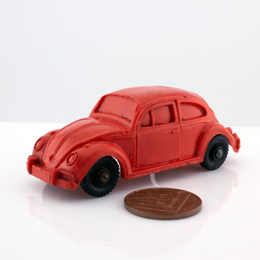 Tomte Laerdal Norway, 29 Volkswagen 1300 Beetle 1973 Vintage Red Vinyl Model