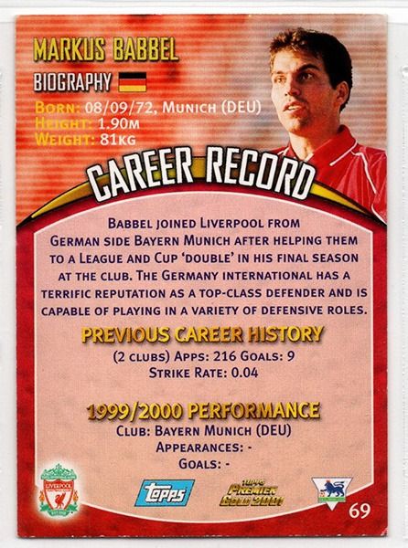 Markus Babel Liverpool FC, No.69