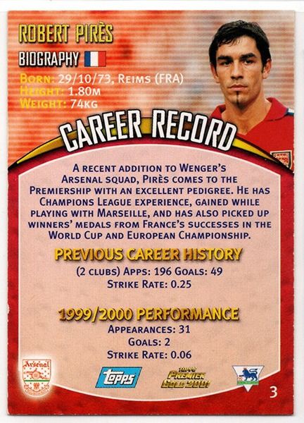 Robert Pires Arsenal Midfielder