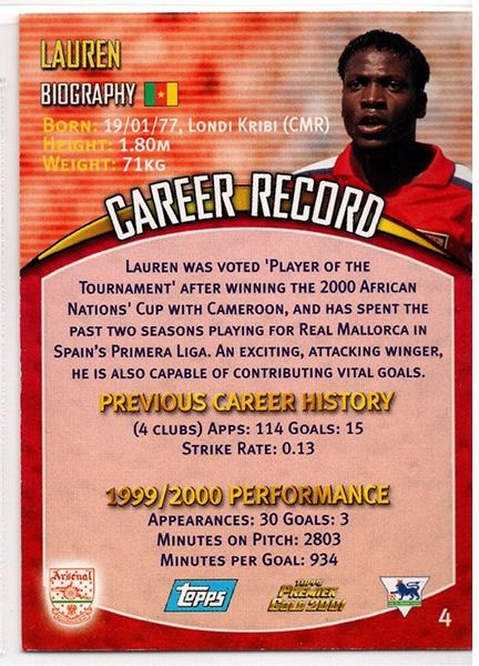 Lauren Arsenal Midfielder