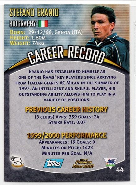 Stefano Eranio Derby County, No.44