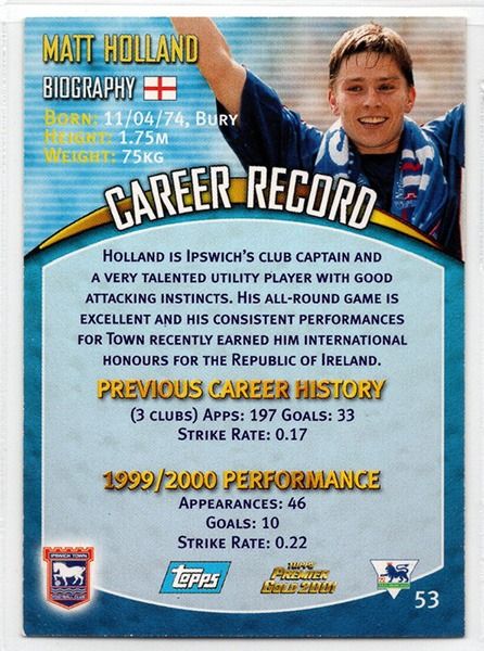 Matt Holland Ipswich Town, No.53