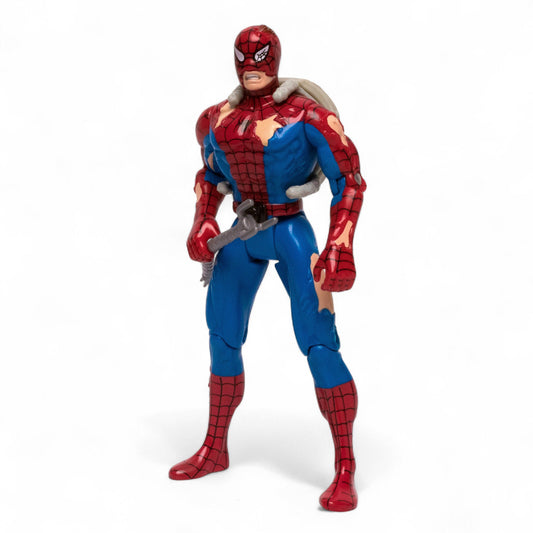 Toy Biz 1995 Marvel BATTLE RAVAGED Spider - Man Animated Series Action Figure Pre - Owned Picture 3