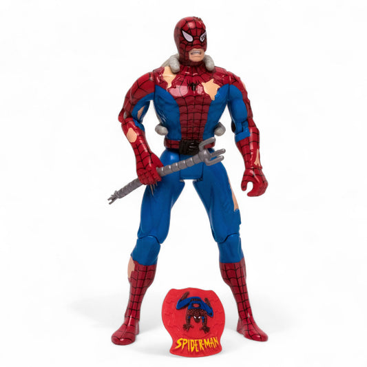 Toy Biz 1995 Marvel BATTLE RAVAGED Spider - Man Animated Series Action Figure Pre - Owned Picture 1