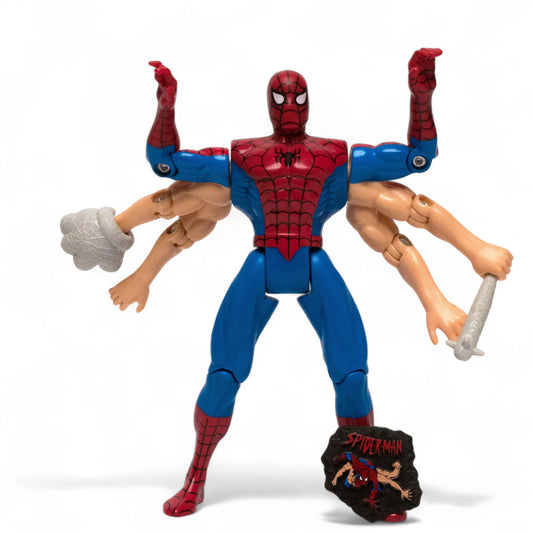 Toy Biz 1995 Marvel SIX ARM Spider - Man Animated Series Action Figure Pre - Owned Picture 1