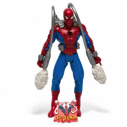 Toy Biz 1995 Marvel WEB CANON Spider - Man Animated Series Action Figure Pre - Owned Picture 1