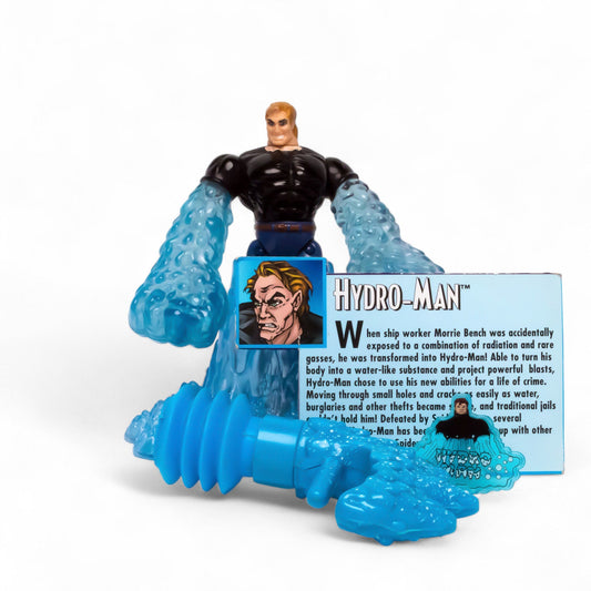 Toy Biz 1996 Marvel HYDRO - MAN Spider - Wars Vintage Figure & Pin Pre - Owned Picture 1