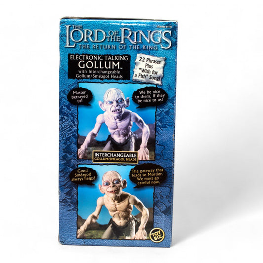 TOY BIZ ELECTRONIC TALKING GOLLUM LORD OF THE RINGS - RETURN OF THE KING SEALED - DT Collectable Toys