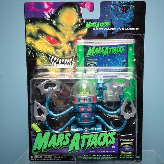 TRENDMASTERS 1996 MARS ATTACKS DOOM ROBOT MOC - DT Collectable Toys