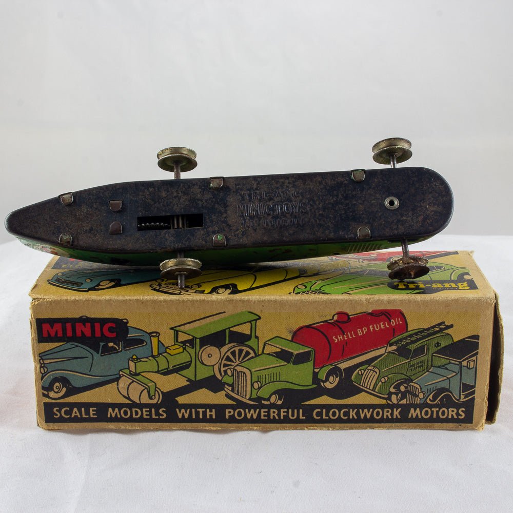 Triang Minic No. 13M Racing Car, Pre War Tinplate & Clockwork Boxed Working