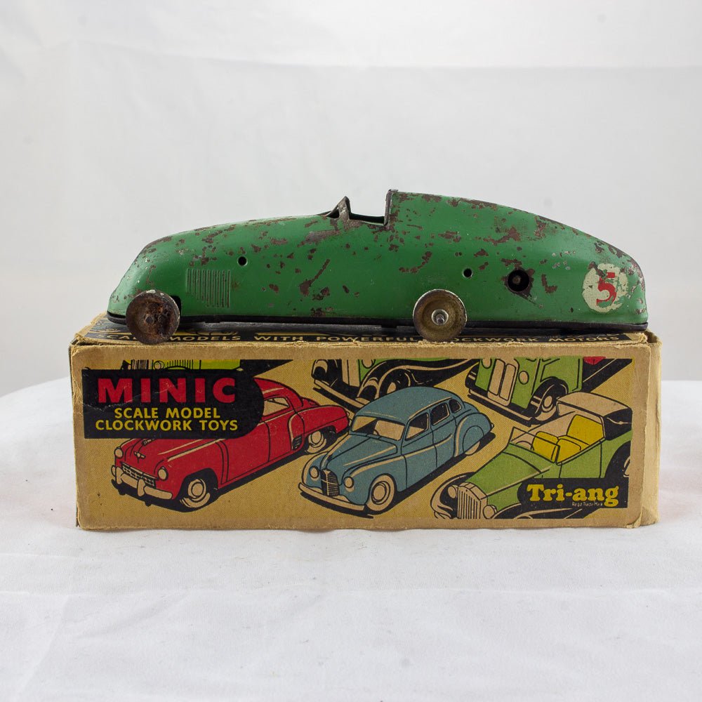 Triang Minic No. 13M Racing Car, Pre War Tinplate & Clockwork Boxed Working