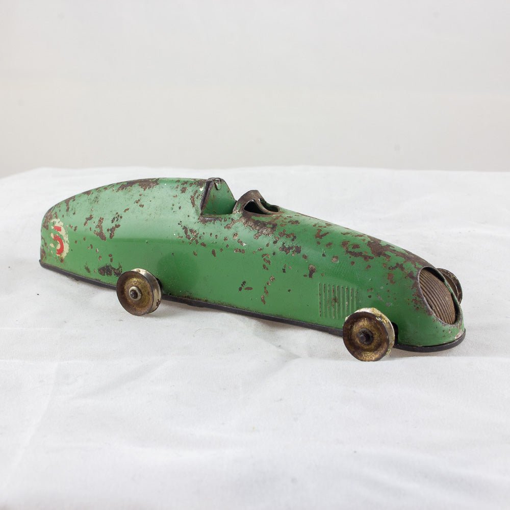 Triang Minic No. 13M Racing Car, Pre War Tinplate & Clockwork Boxed Working