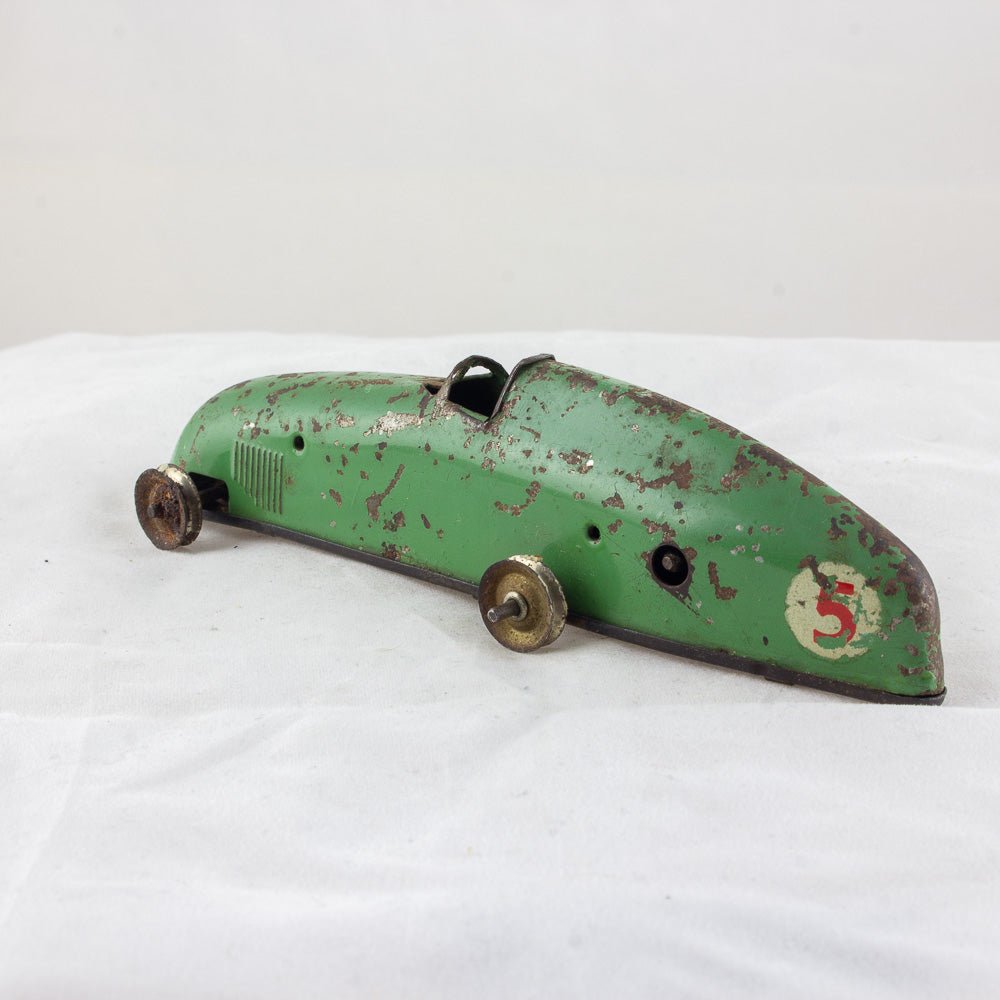 Triang Minic No. 13M Racing Car, Pre War Tinplate & Clockwork Boxed Working