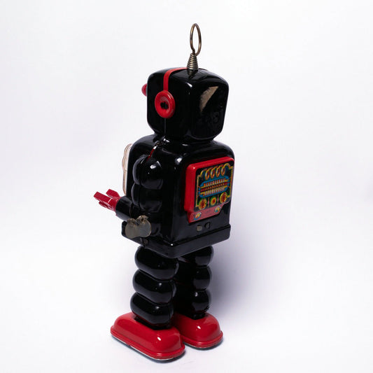 Vintage 1967 KO Yoshiya High Wheel 4 Gear Robot Near Mint Working Condition
