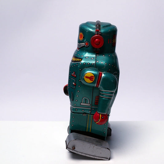 Vintage 1968 Noguchi Mechanical Mighty Robot Excellent with Box