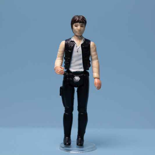 Vintage 1977 HAN SOLO Big Head Kenner Star Wars Hong Kong Action Figure Good - DT Collectable Toys