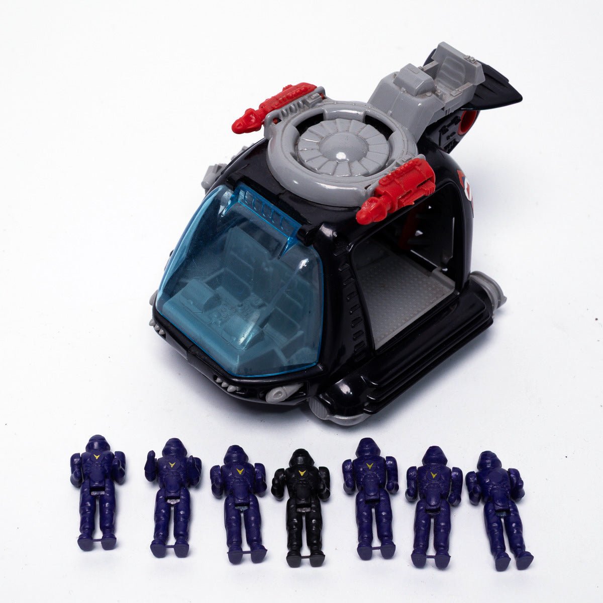 Vintage 1987 Bluebird Toys Manta Force Black Vipers Play Set Complete Excellent Action Figure Playset Picture 1
