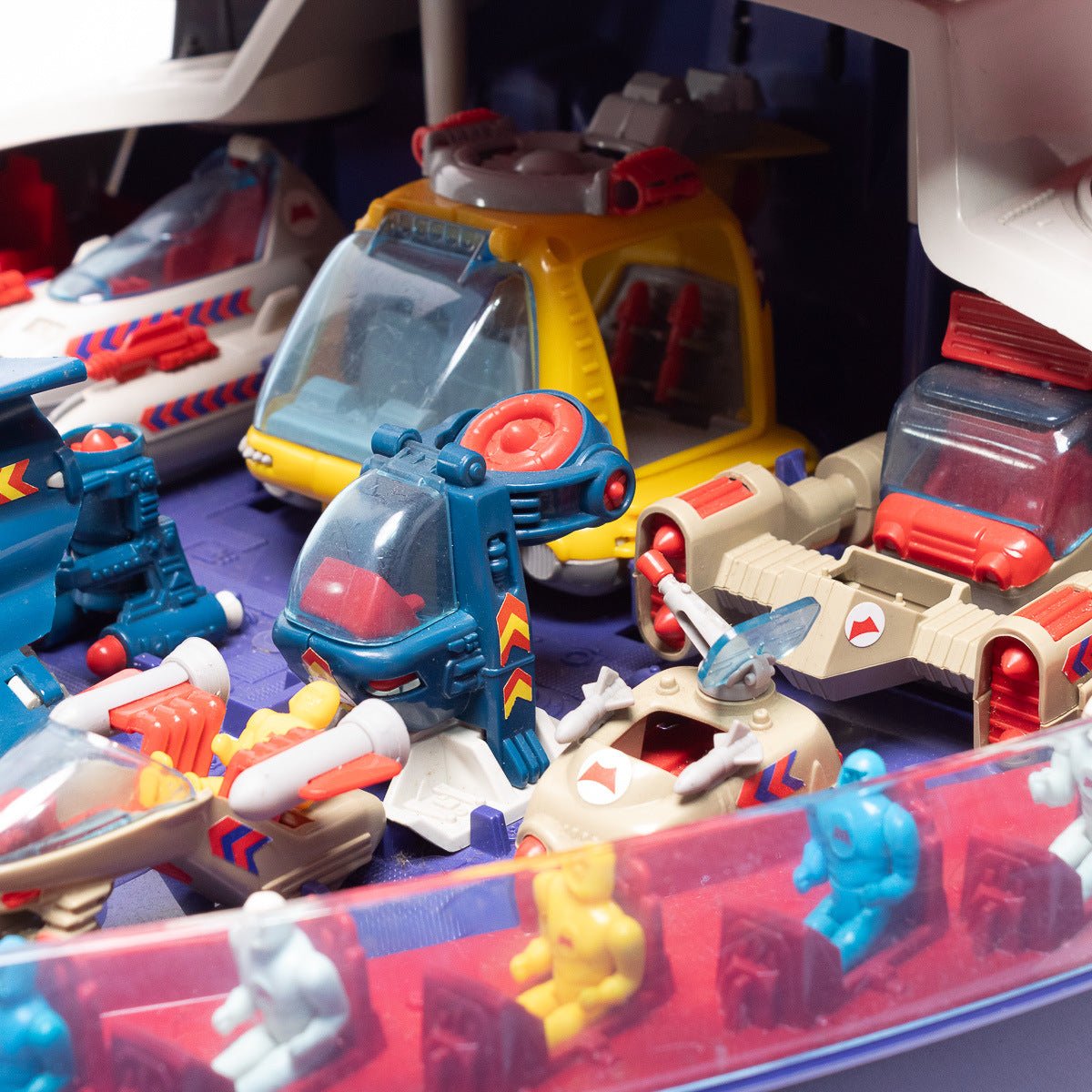 Vintage 1987 Bluebird Toys Manta Force Command Ship Play Set Complete ExcellentAction Figure Playset Picture 10