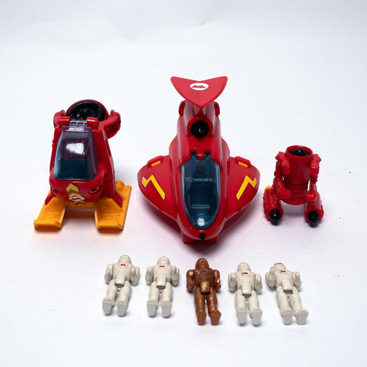 Vintage 1987 Bluebird Toys Manta Force Red Hawks Play Set Complete Excellent