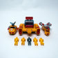 Vintage 1987 Bluebird Toys Manta Force Yellow Wolves Play Set Complete Excellent